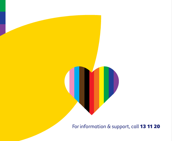 An image of an LGBTQI+ resource from Cancer Council NSW
