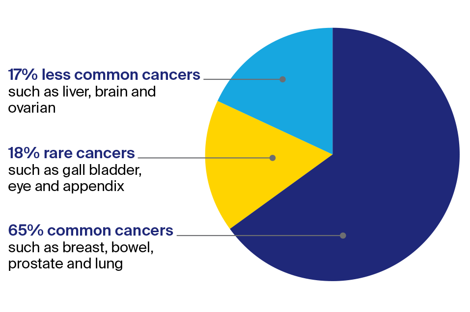 Pie chart showing cancer prevalence in Australia
