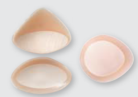 Photo of a partial breast prosthesis