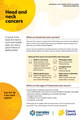 Thumbnail image of a head and neck cancer fact sheet